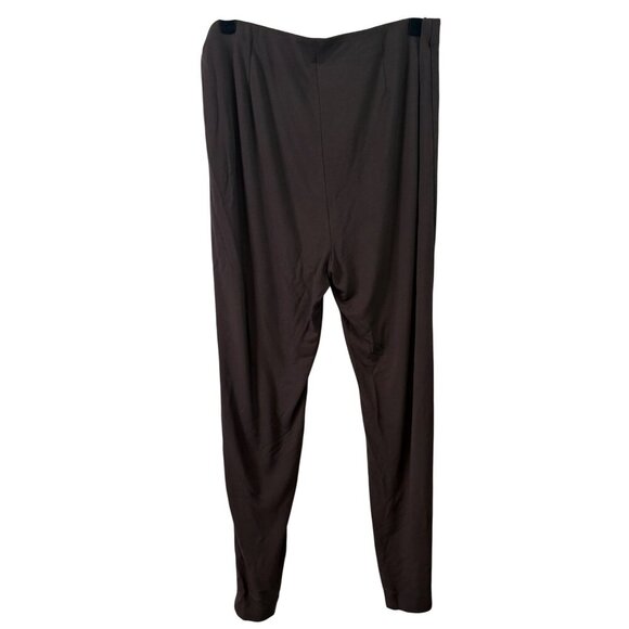 J. Jill Women's Brown Pull On Elastic Waist Ponte Comfy Lounge Leggings Size XL - Picture 6 of 10